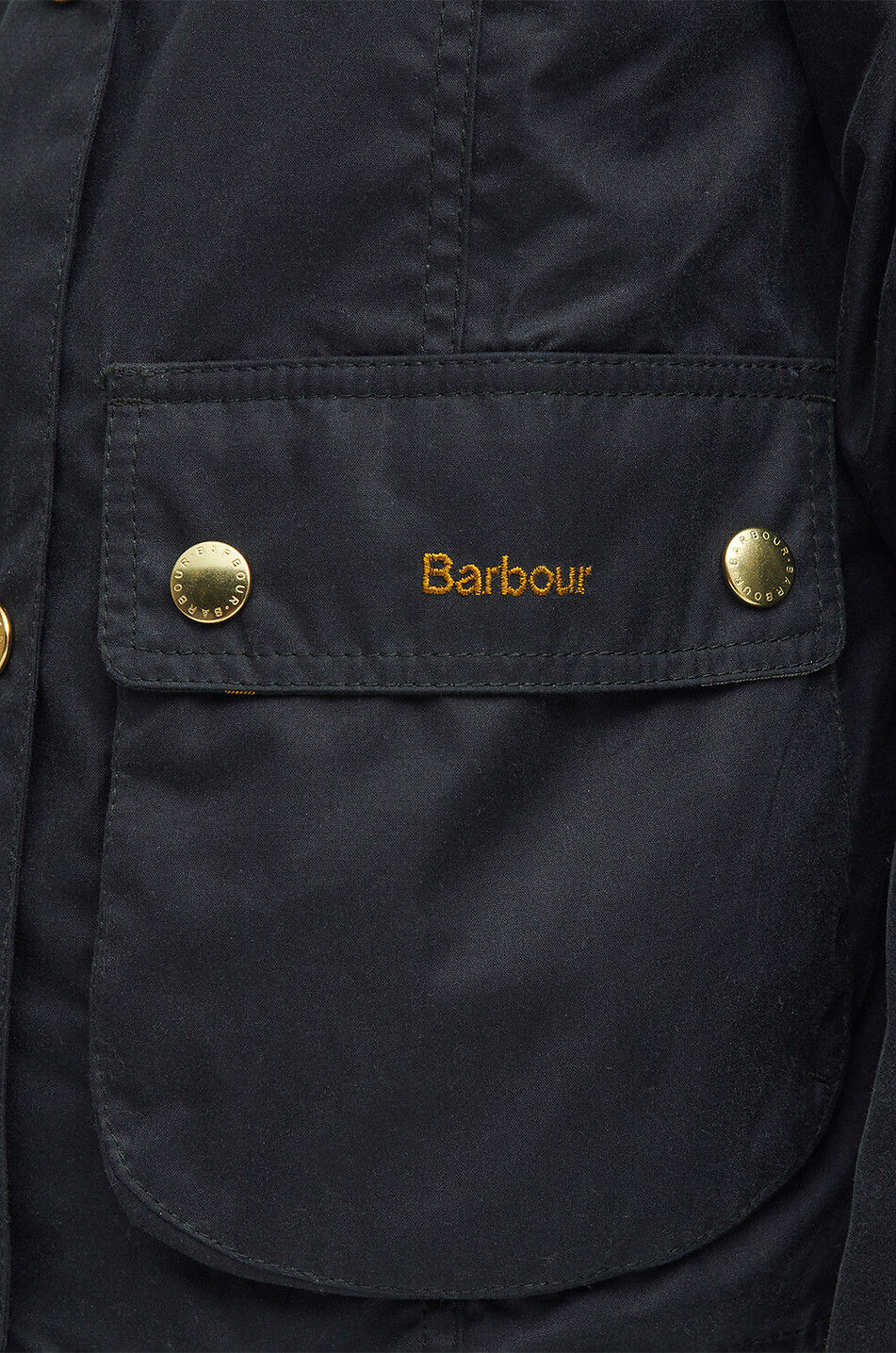 BARBOUR Kurze Jacke aus gewachstem Baumwollcanvas Cropped Beadnell Damen DUNKELGRÜN 8