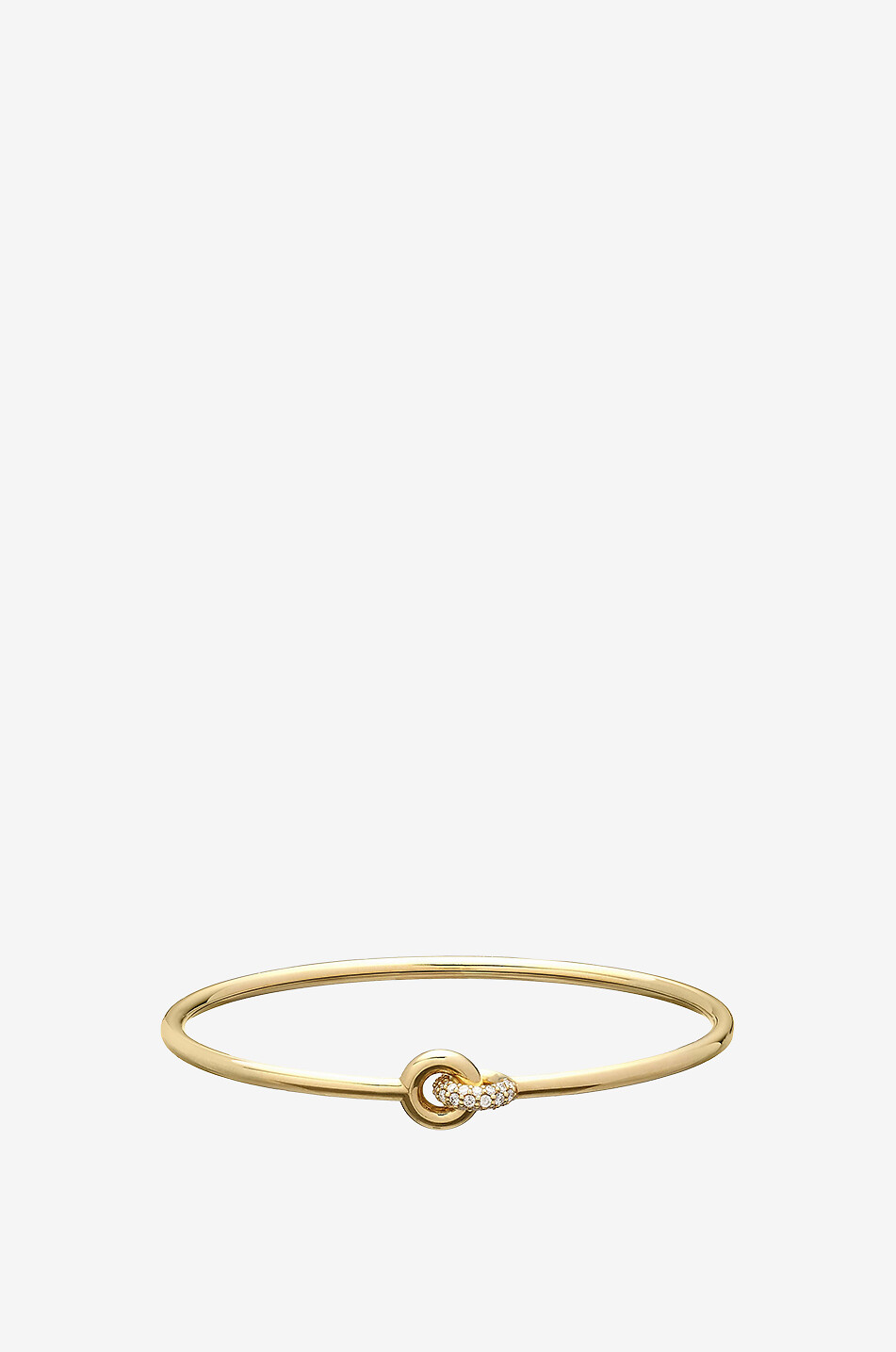 Armreif aus Gelbgold mit Diamanten Twin Pavé