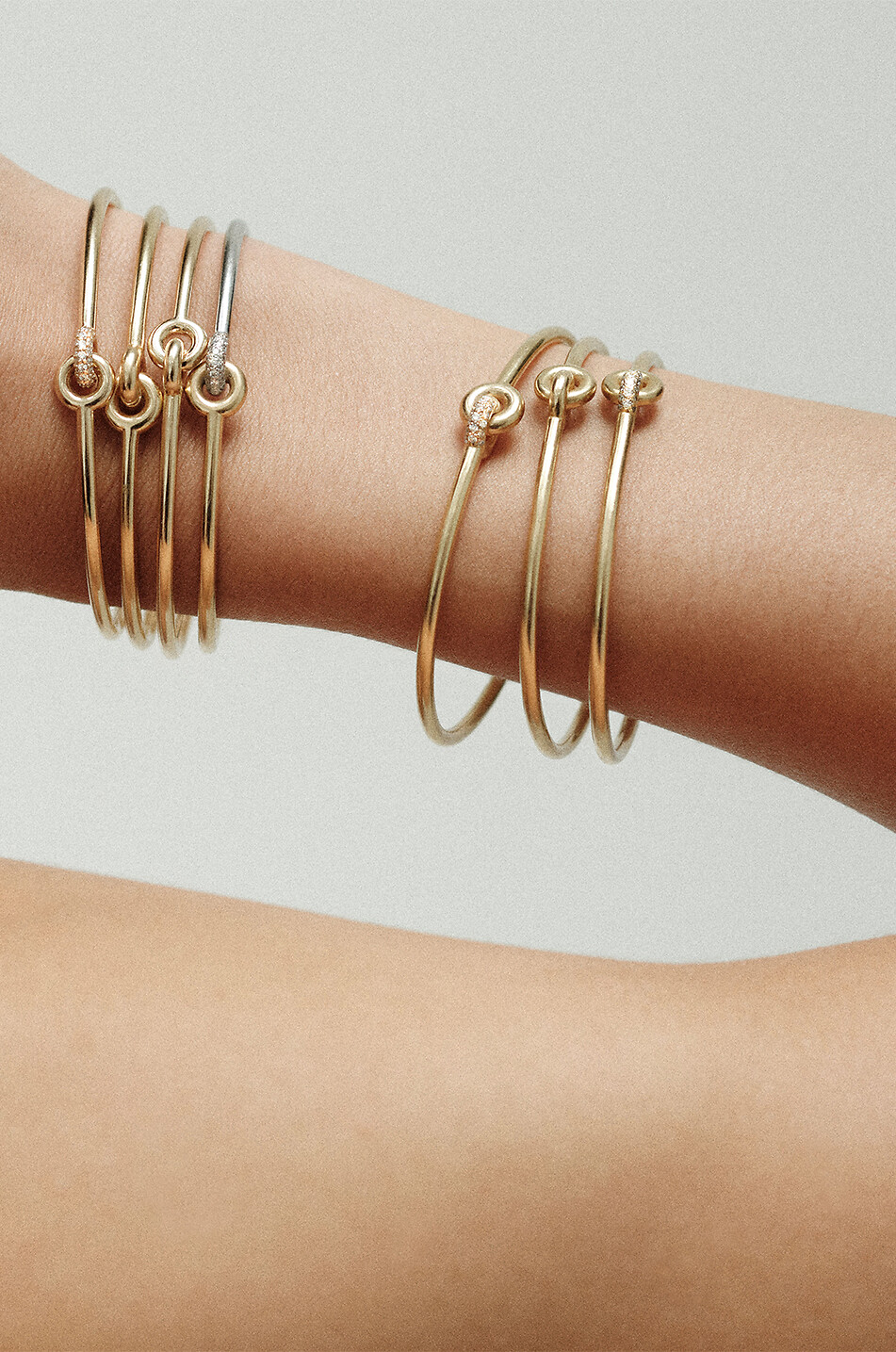 CHARLOTTE CHESNAIS Armreif aus Gelbgold Twin Damen GOLDEN 3