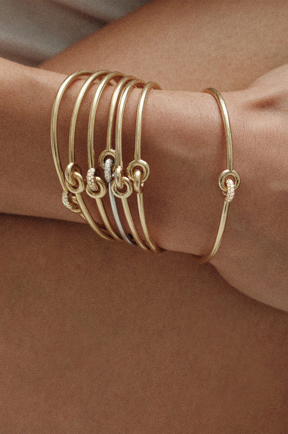 CHARLOTTE CHESNAIS Armreif aus Gelbgold Twin Damen GOLDEN 4