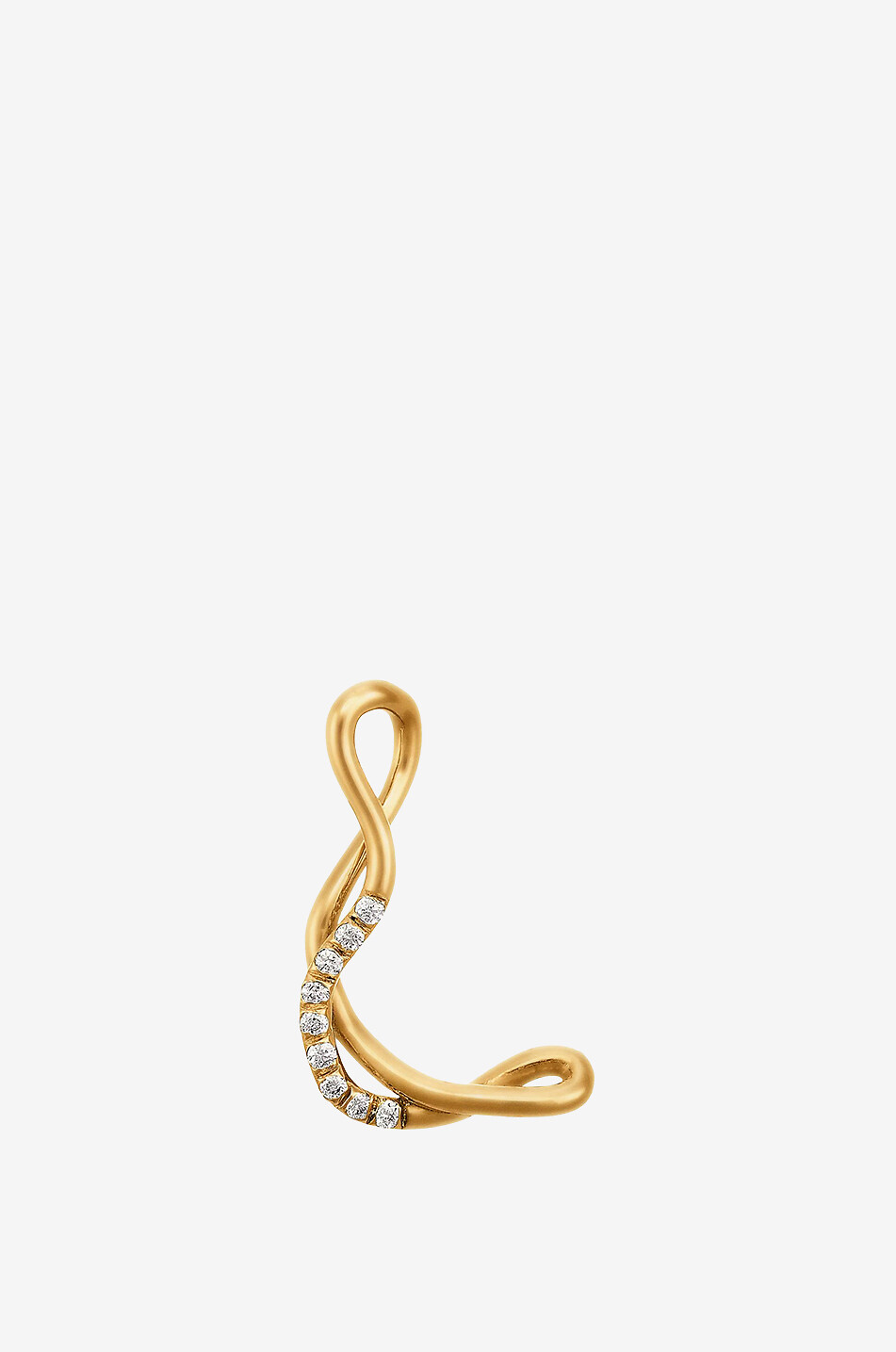 CHARLOTTE CHESNAIS Halskette aus Gelbgold mit Diamant-Anhänger Alphajoaillerie - Buchstabe L Damen GOLDEN 1