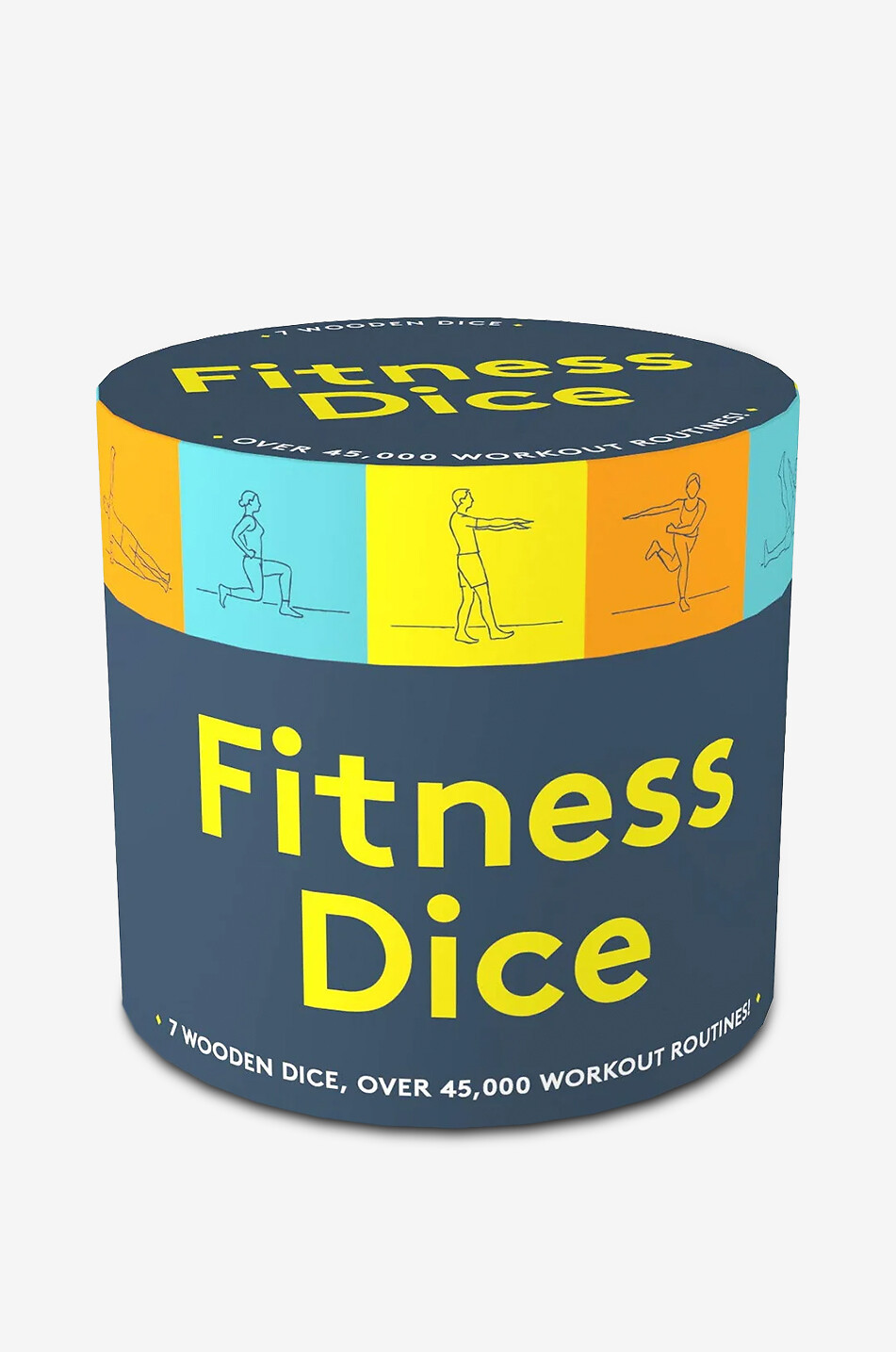 NEW MAGS Lot de sept dés en bois pour exercices sportifs Fitness Dice Maison MULTICOLORE 1