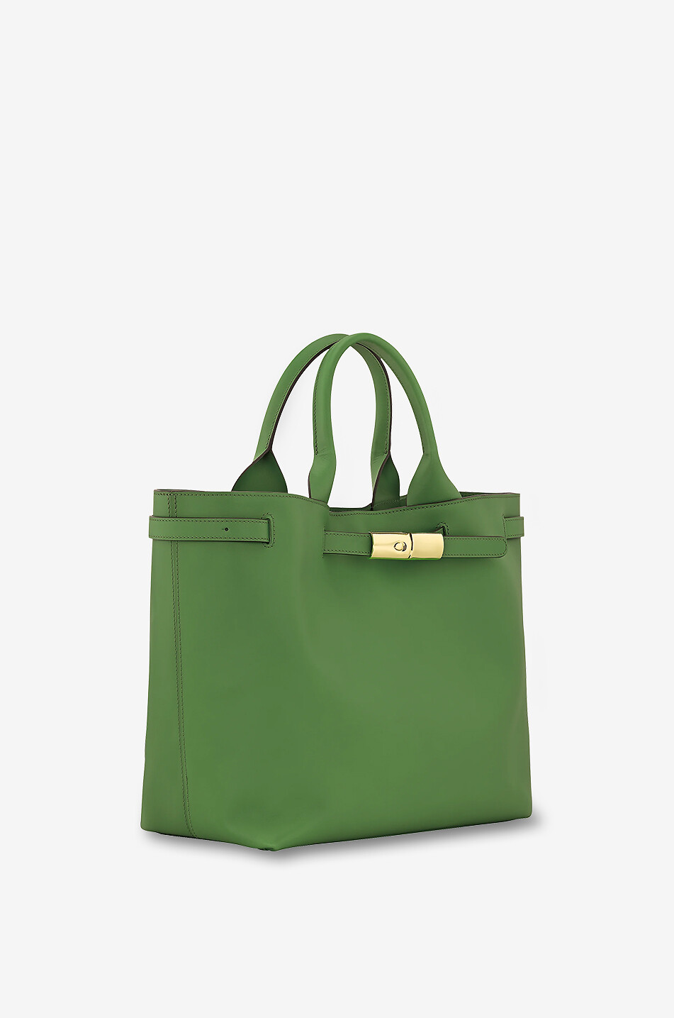 LONGCHAMP Le Smart leather tote bag Women GREEN 2