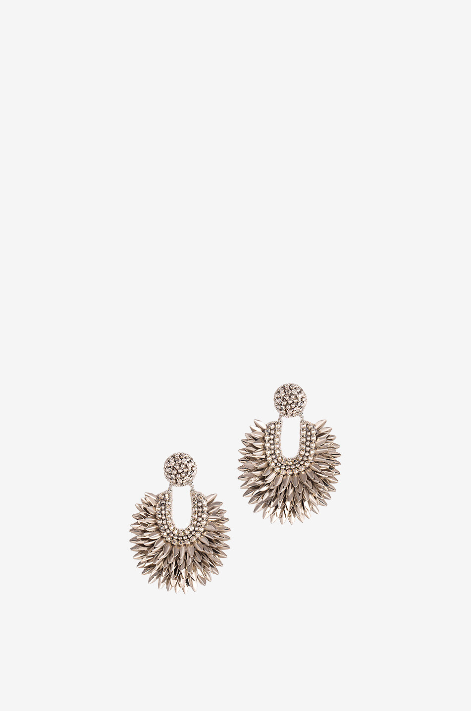 DEEPA GURNANI Boucles d'oreilles ornées de perles Posha Femme ARGENT 1