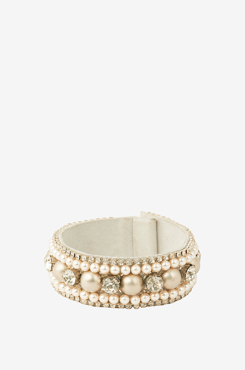Mit Perlen und Kristallen besticktes Armband Lark