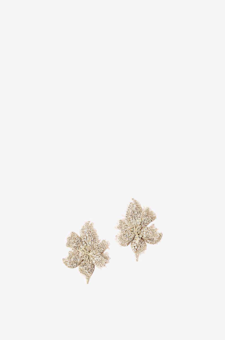 DEEPA GURNANI Clous d'oreilles en perles de verre Azalea Femme ARGENT 1