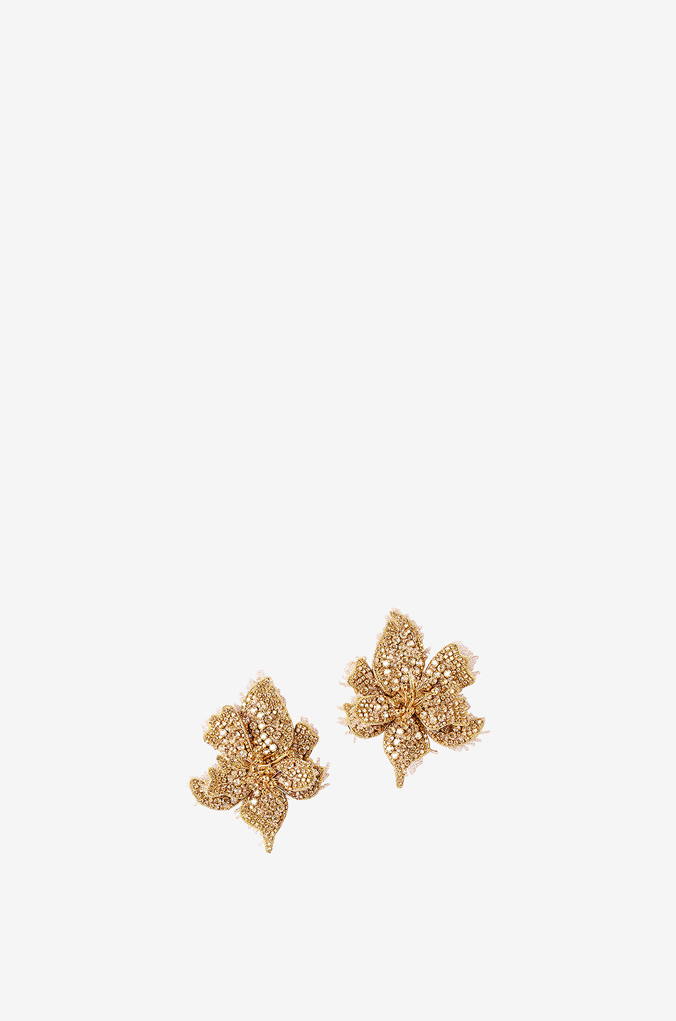 DEEPA GURNANI Clous d'oreilles en perles de verre Azalea Femme DORE 1