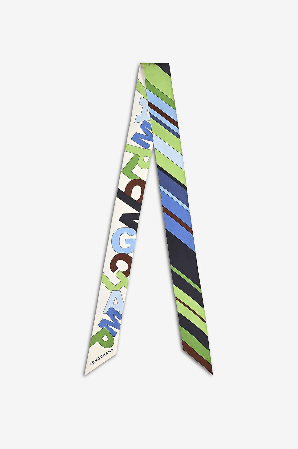 LONGCHAMP Bandeau en soie fantaisie L'Arc-en-ciel Femme BLEU FONCE 1