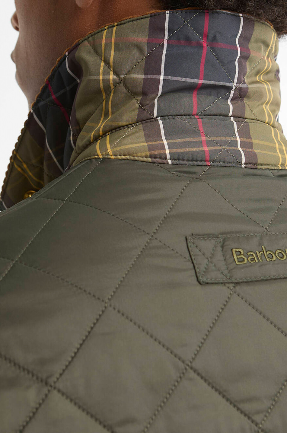 BARBOUR Herit Liddesdale quilted shirt-collar lightweight jacket Men GREEN 6