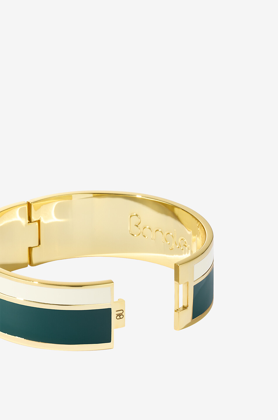 BANGLE UP Geschlossener emaillierter Armreif Vaporetto Vert Forest - 20 mm Damen GRÜN 2