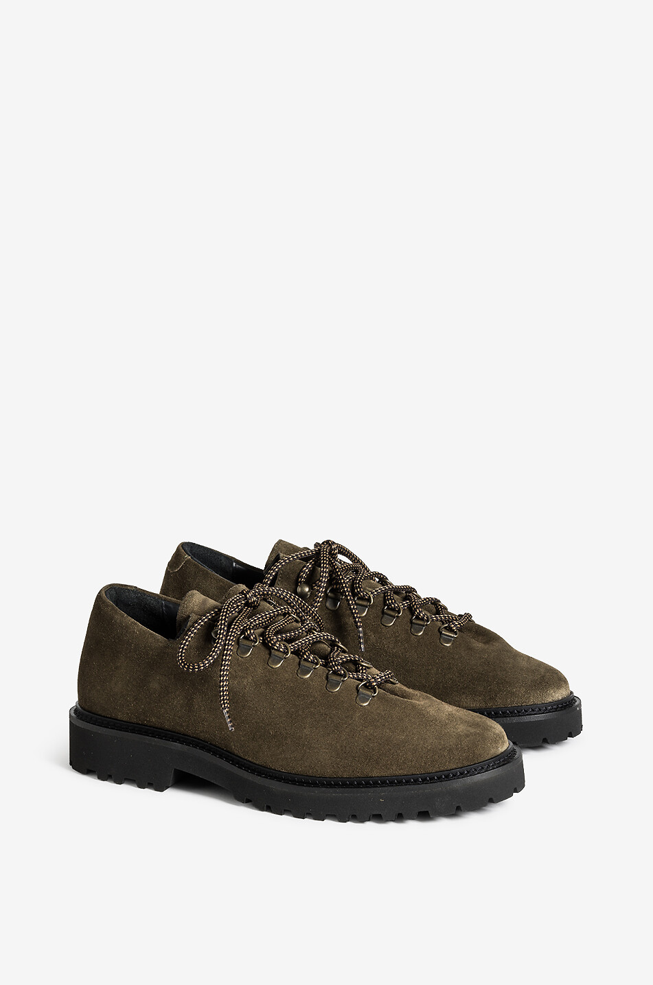 JACQUES SOLOVIERE Chaussures à lacets en cuir de veau grainé Rasmus Lug Homme MARRON FONCÉ 1
