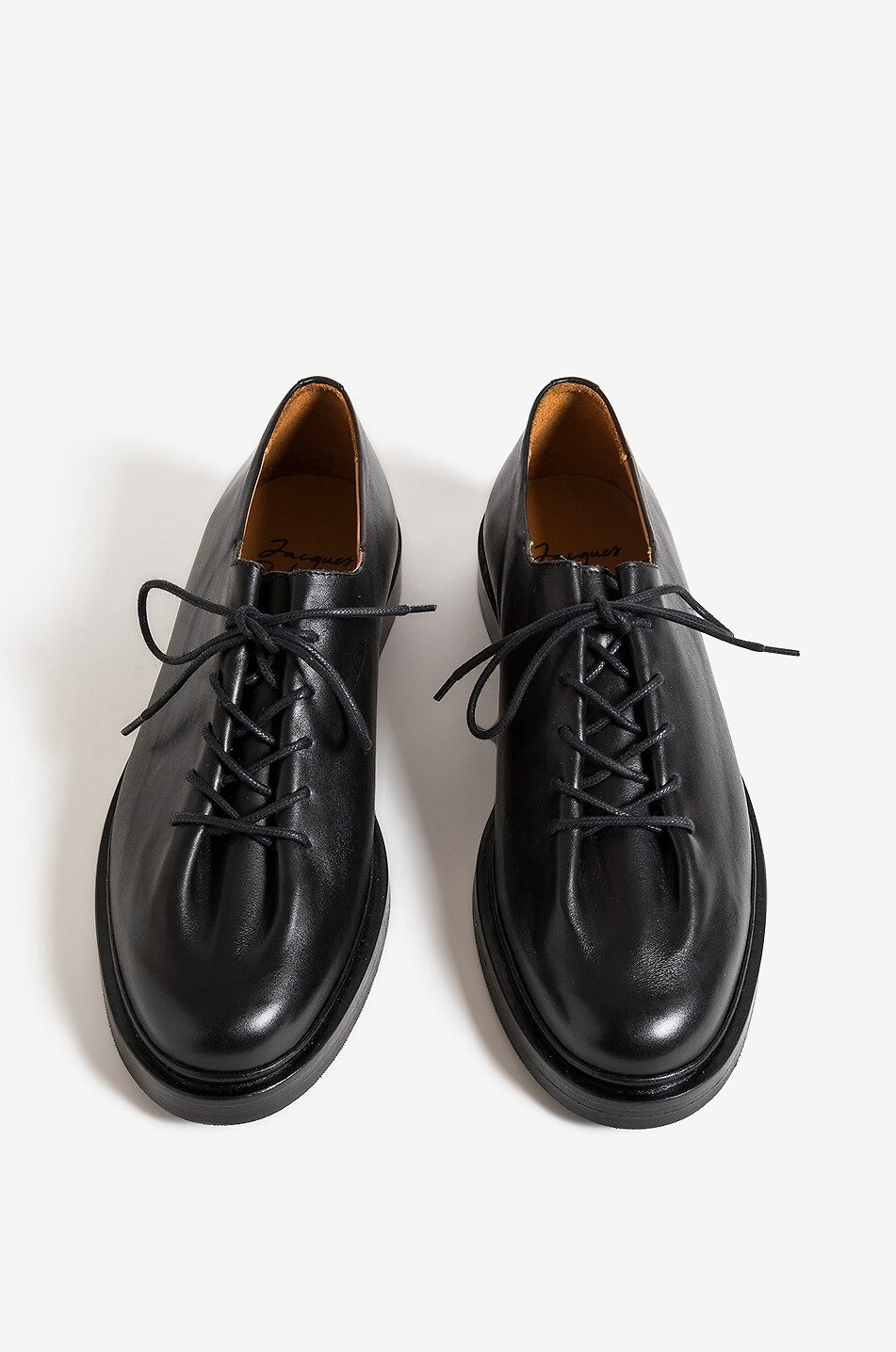 JACQUES SOLOVIERE Chaussures à lacets en cuir de veau Edouard Homme NOIR 2