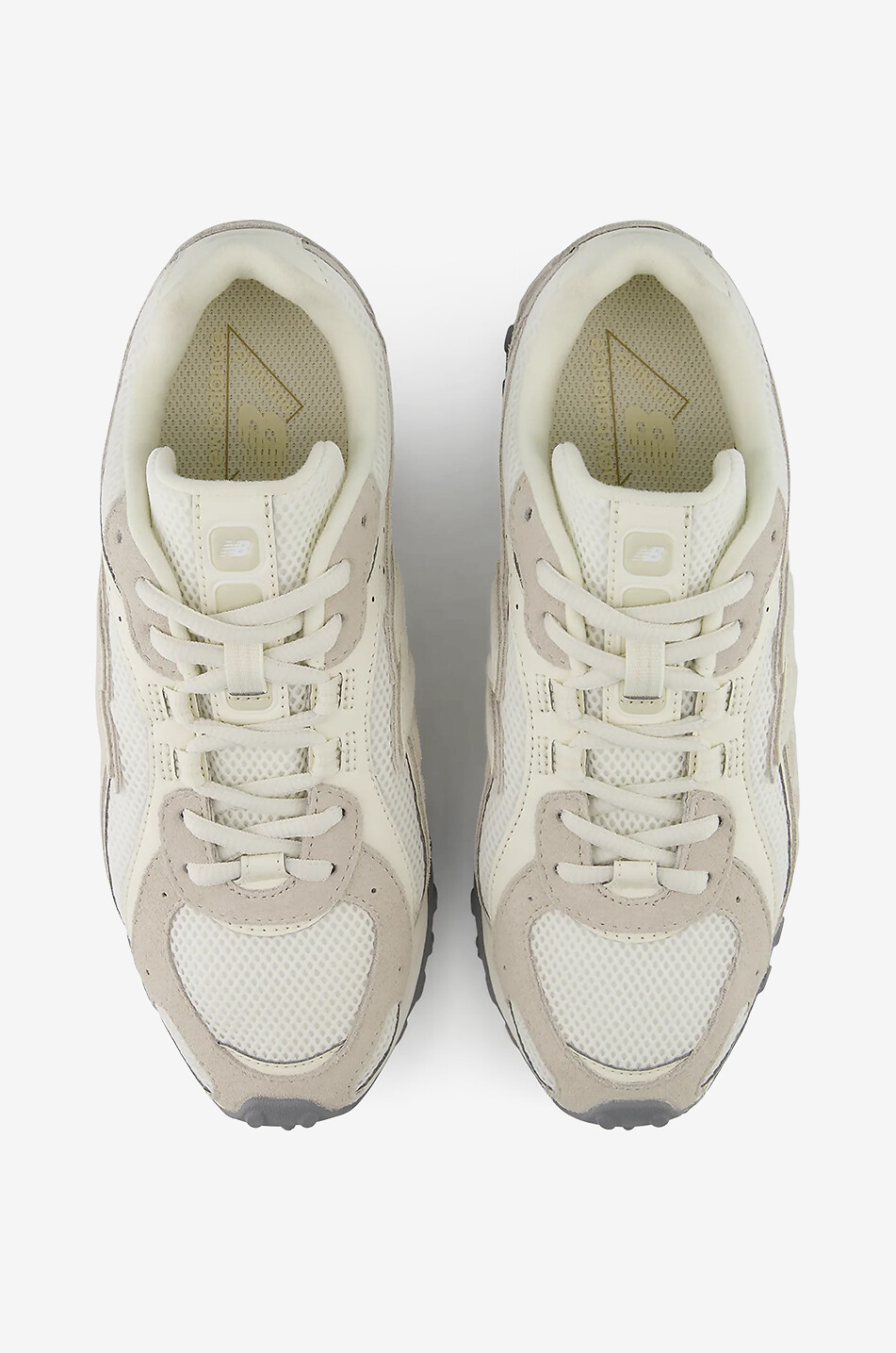 NEW BALANCE 204L suede and mesh low-top sneakers Men EGGSHELL 5