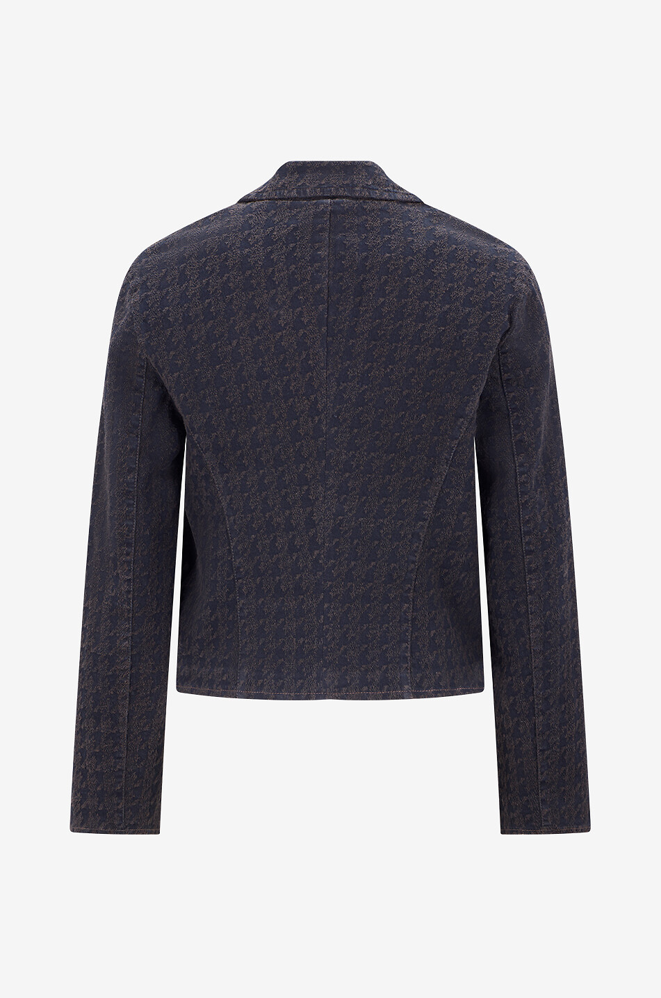 SHAFT Blazer court à pied-de-poule en coton organique Frida Femme NOIR 2