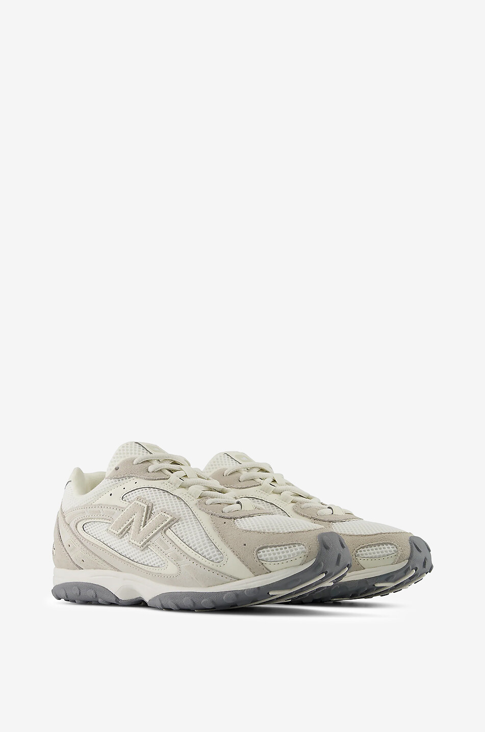 NEW BALANCE 204L suede and mesh low-top sneakers Men EGGSHELL 2