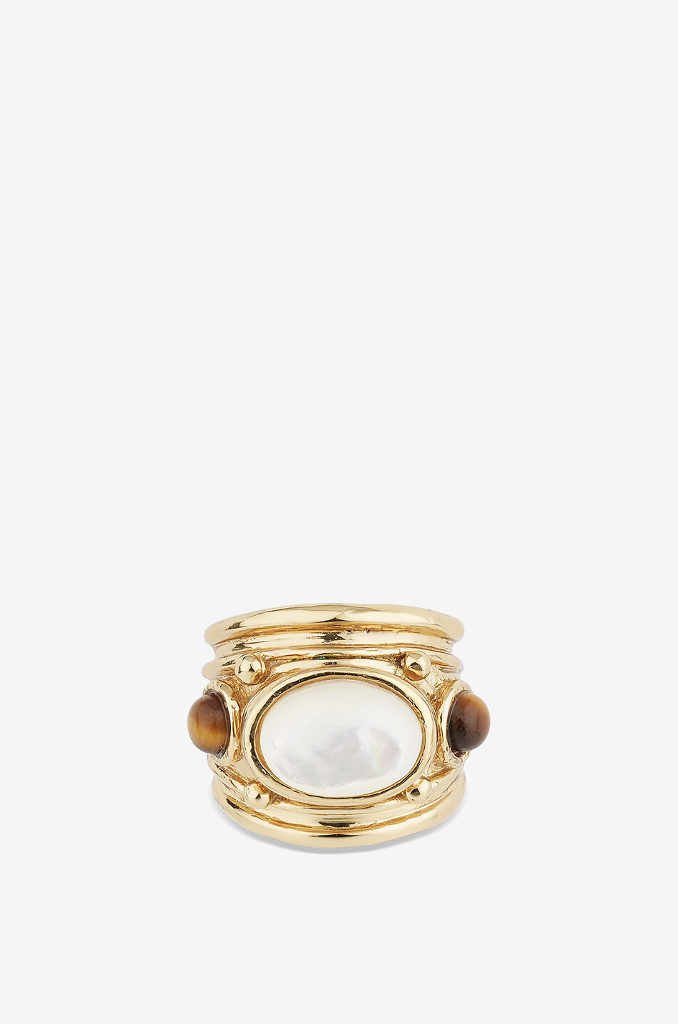 GAS BIJOUX Bague dorée ornée de pierres Simone Femme MULTICOLORE 1