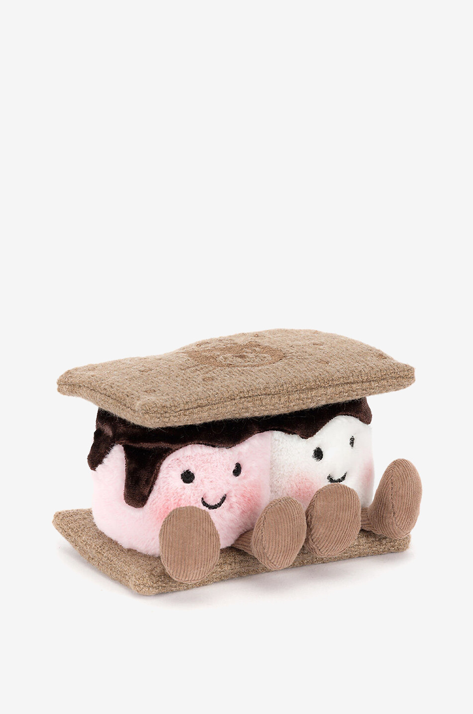 JELLYCAT Amuseables S'mores chocolate biscuit marshmallow plush toy  BROWN 1
