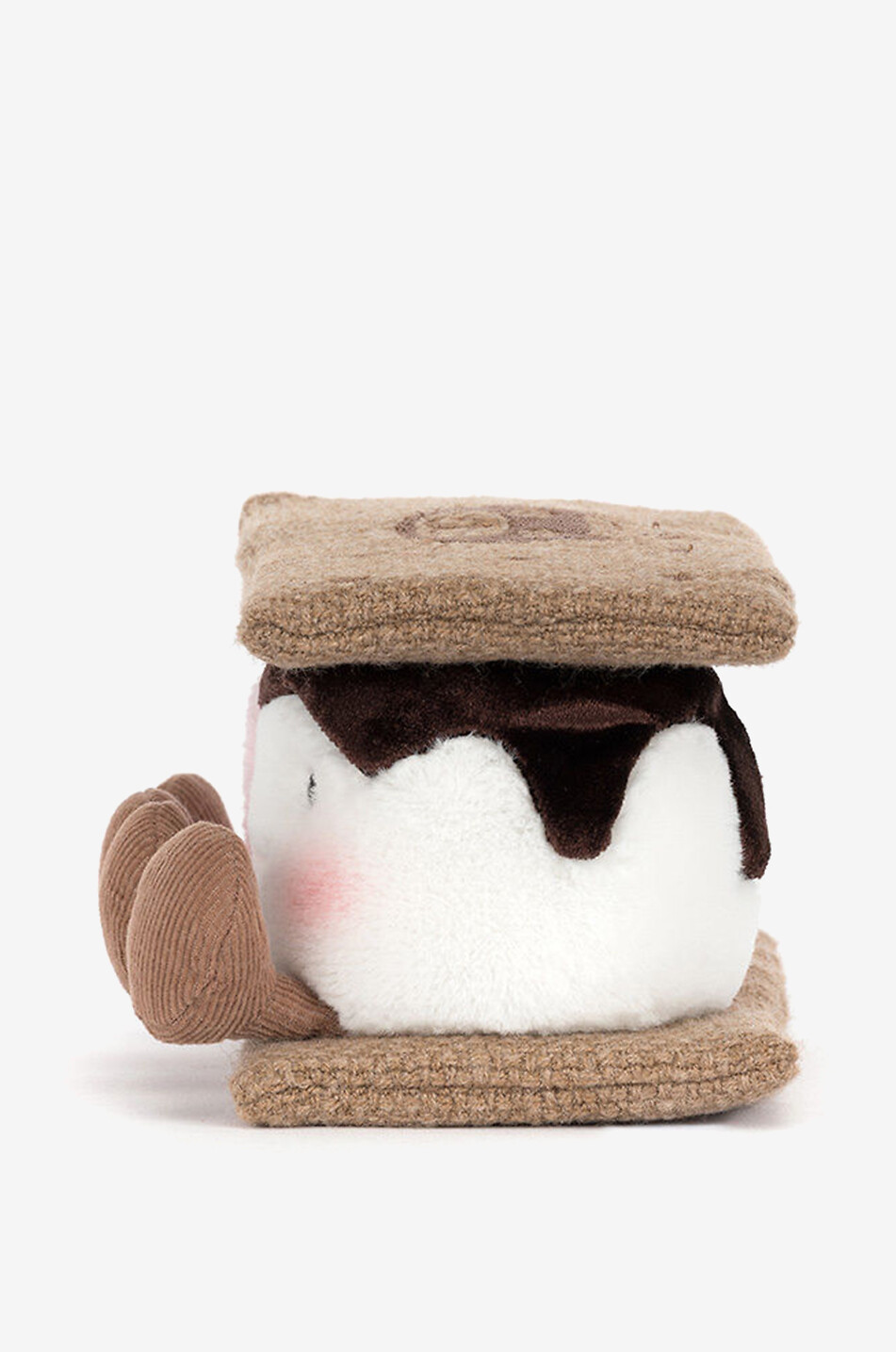 JELLYCAT Amuseables S'mores chocolate biscuit marshmallow plush toy  BROWN 2