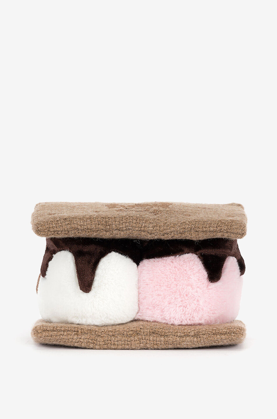 JELLYCAT Amuseables S'mores chocolate biscuit marshmallow plush toy  BROWN 3