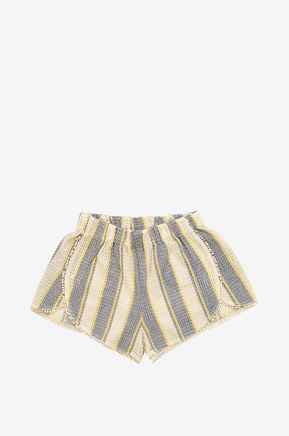 Short rayé en coton en maille Gelato