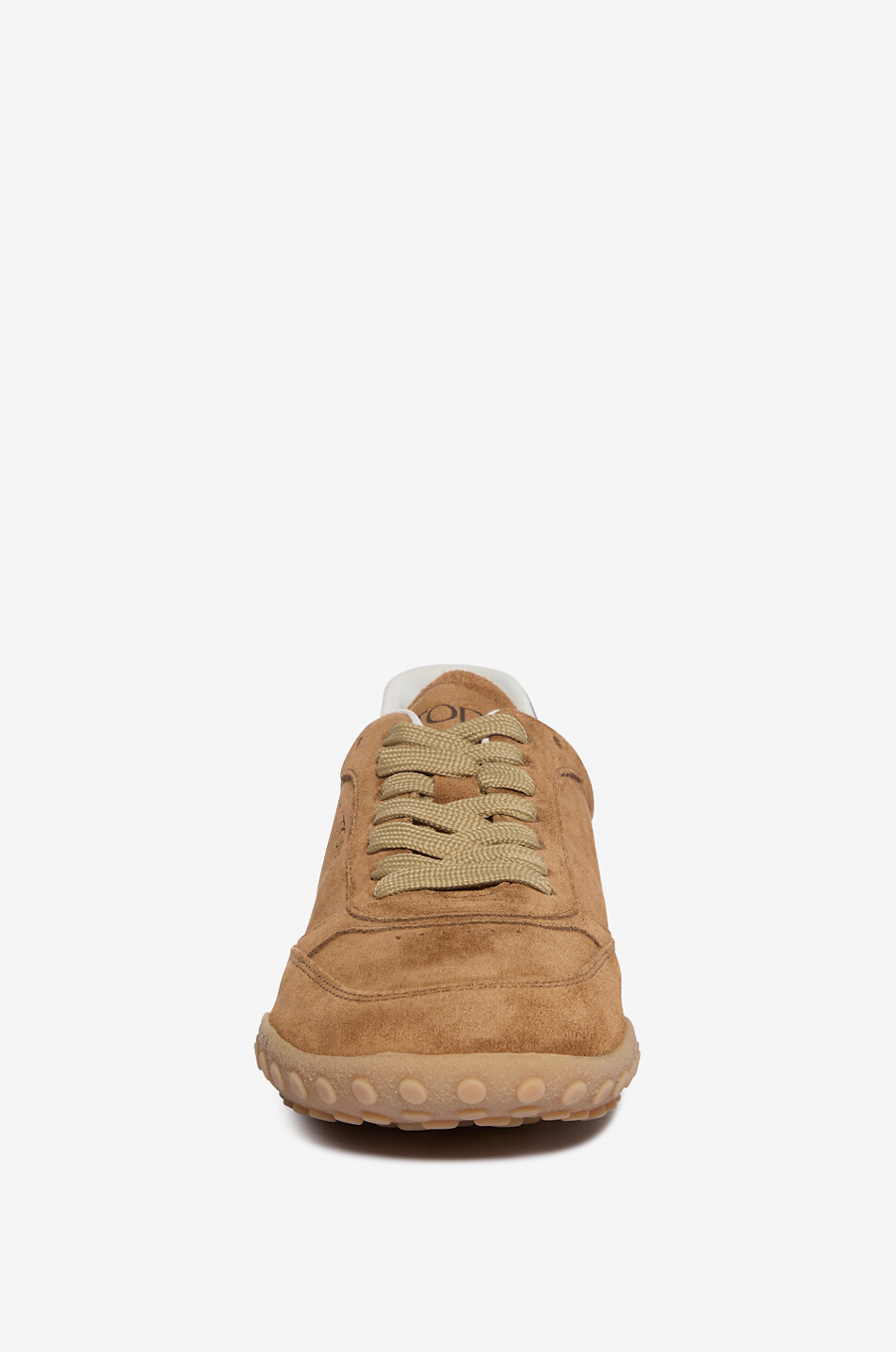 TOD'S Niedrige Schnürsneakers aus Veloursleder Damen BRAUN 2