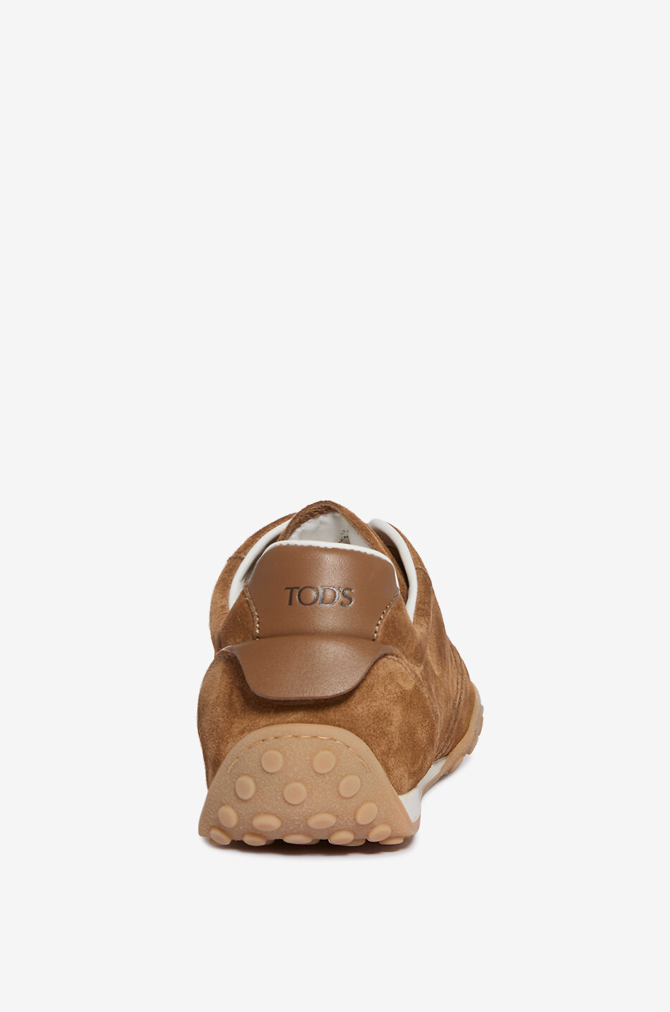 TOD'S Niedrige Schnürsneakers aus Veloursleder Damen BRAUN 4