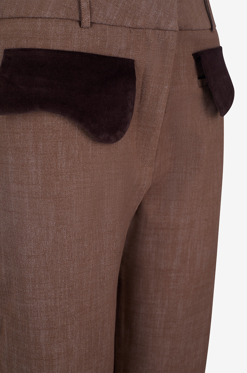 DESTREE Tina Stretch Bico straight-leg blended viscose trousers Women BROWN 3