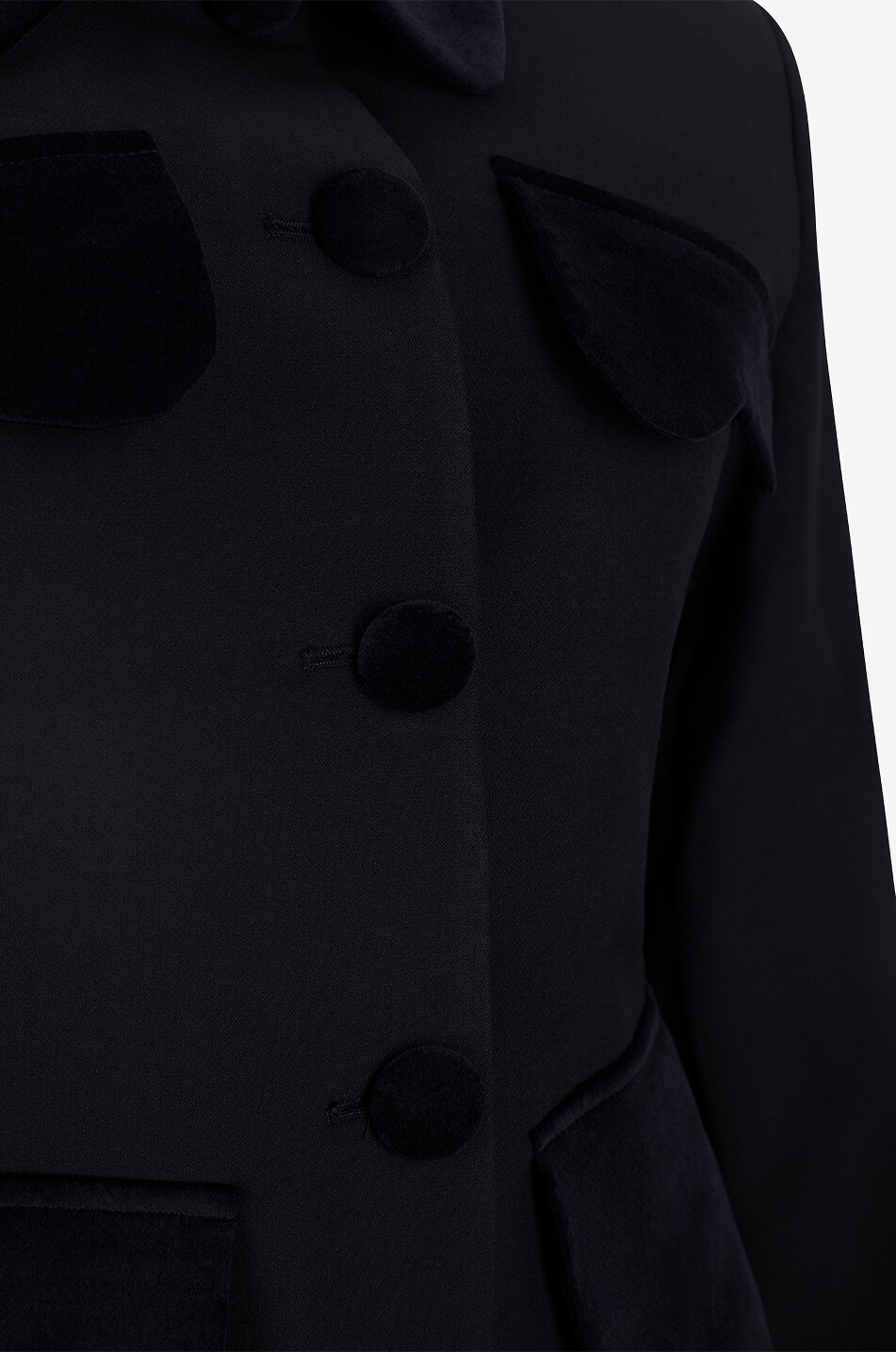 DESTREE Tamara Gallie viscose fitted shirt-collar lightweight jacket Women BLACK 3