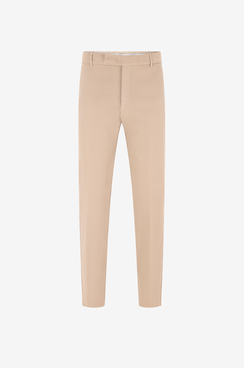 Straight-leg cigarette trousers in blended cotton