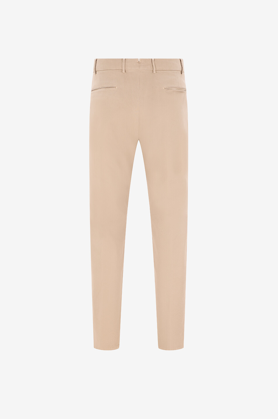 BONGENIE Straight-leg cigarette trousers in blended cotton Men [akeneo-beigefonce] 2