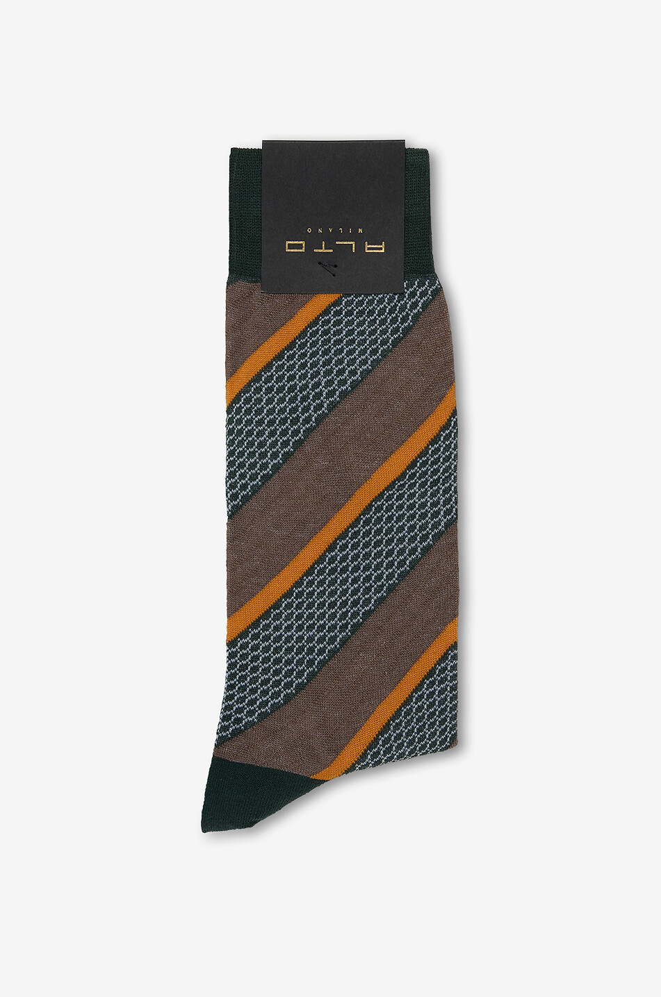 Chaussettes hautes fantaisie en coton mélangé Granito