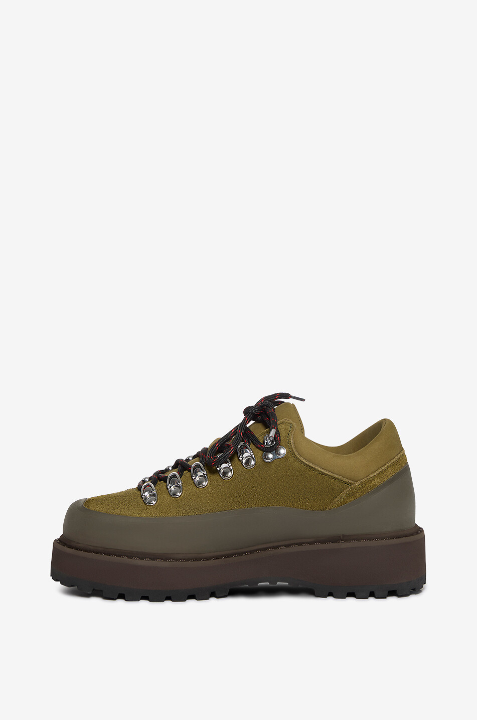 DIEMME Chaussures de montagne à lacets en daim Cornaro Due Gomma Femme VERT FONCÉ 3