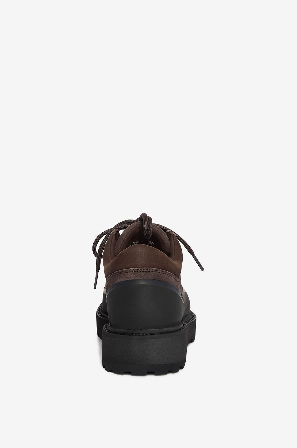 DIEMME Cornaro Gomma nubuck lace-up shoes with notched sole Women DARK BROWN 4