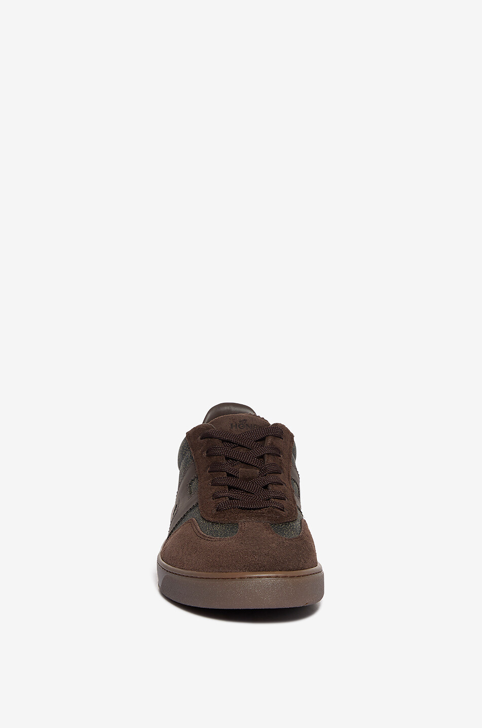 HOGAN Cool suede low-top sneakers Men DARK BROWN 2