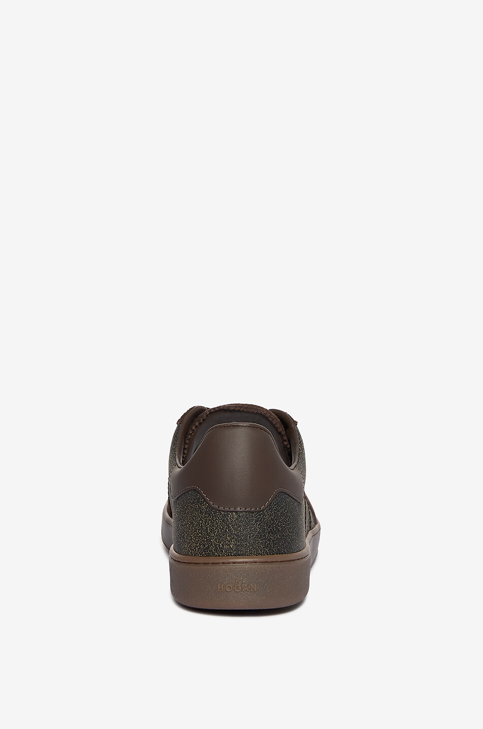 HOGAN Cool suede low-top sneakers Men DARK BROWN 4