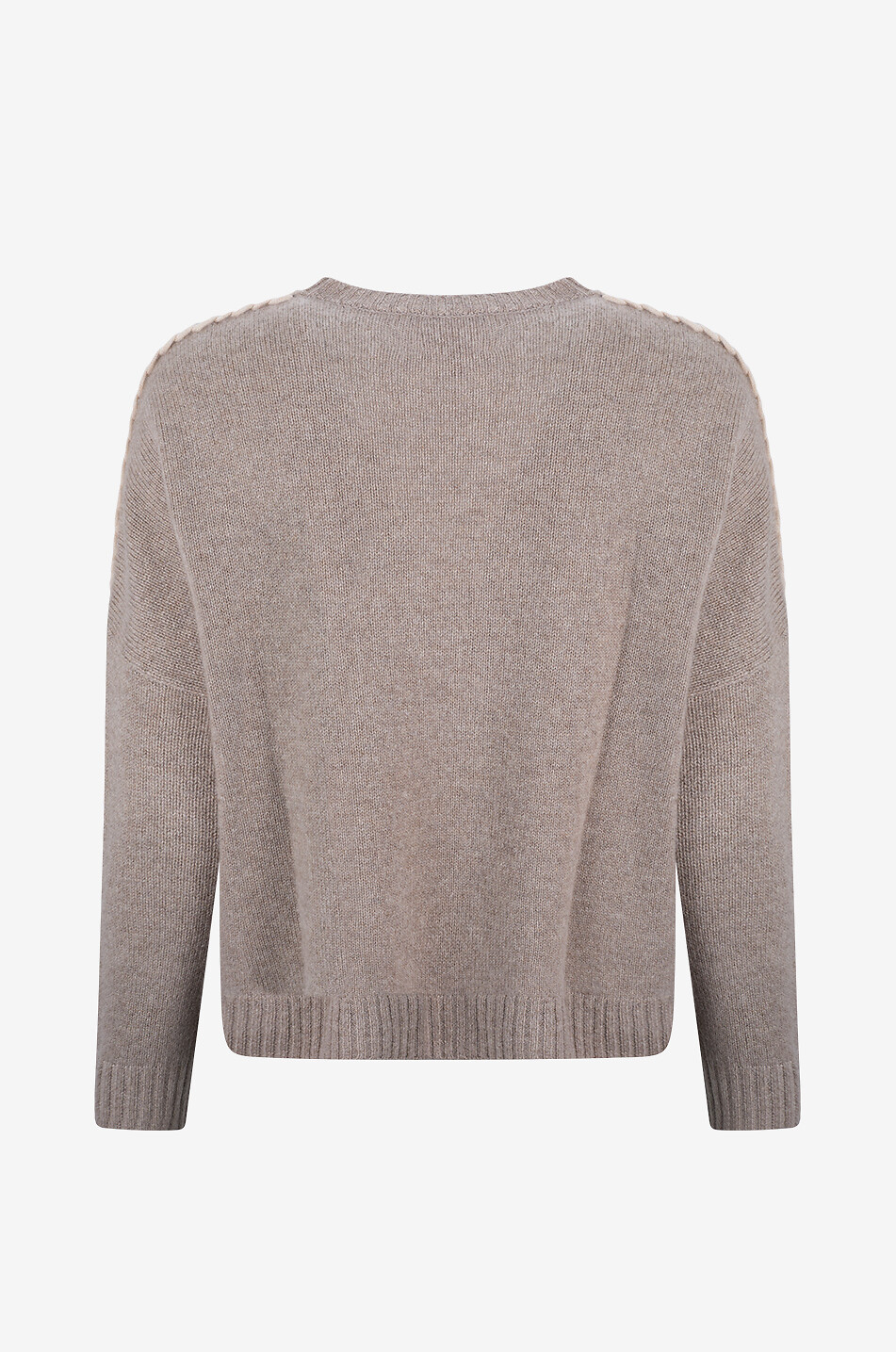 KUJTEN Pullover mit Rundhalsausschnitt aus Kaschmir Amea Damen [akeneo-beigefonce] 2