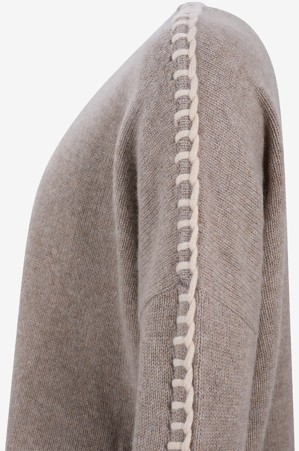 KUJTEN Pullover mit Rundhalsausschnitt aus Kaschmir Amea Damen [akeneo-beigefonce] 3