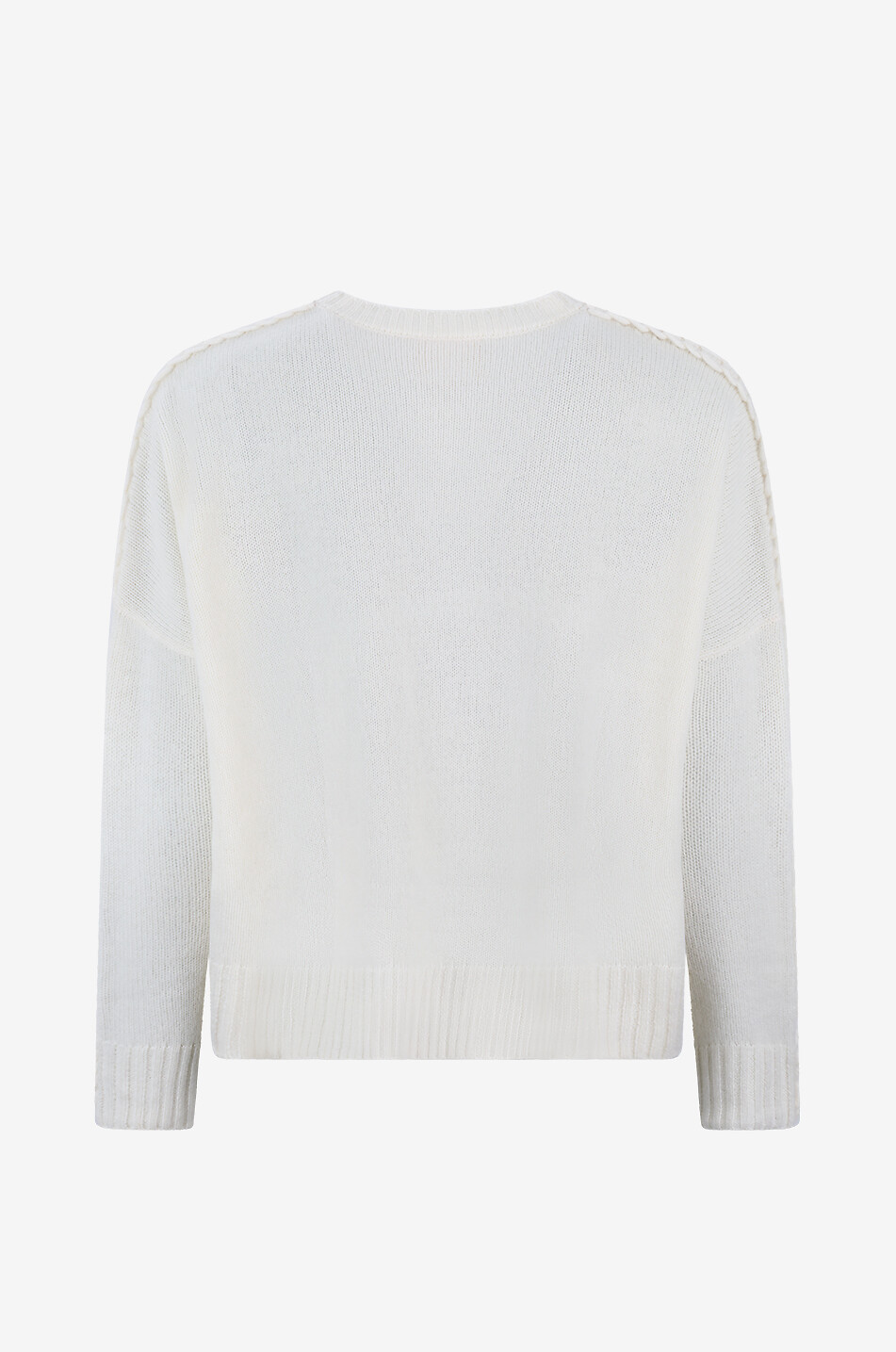 KUJTEN Pullover mit Rundhalsausschnitt aus Kaschmir Amea Damen WEISS 2