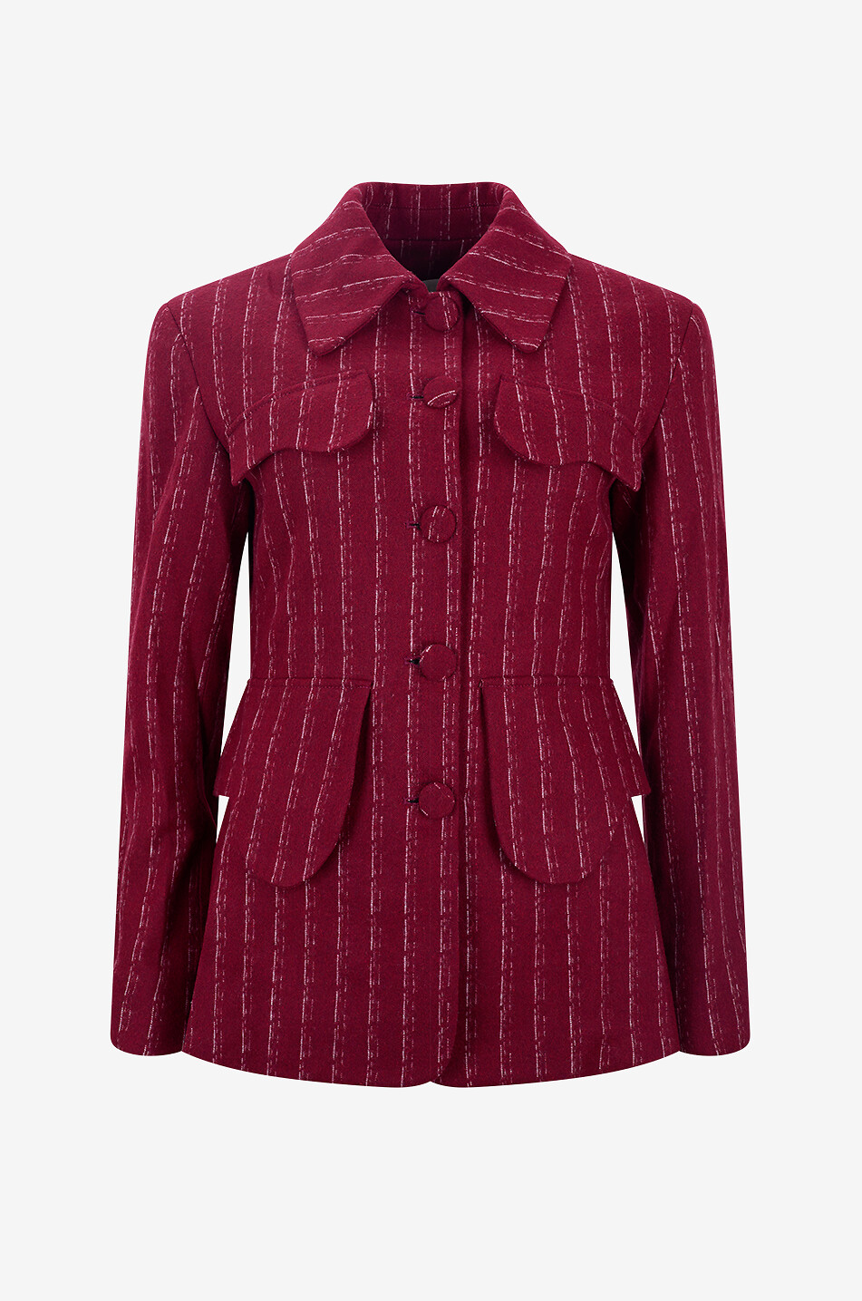 Tamara Barre lightweight striped mixed wool jacket