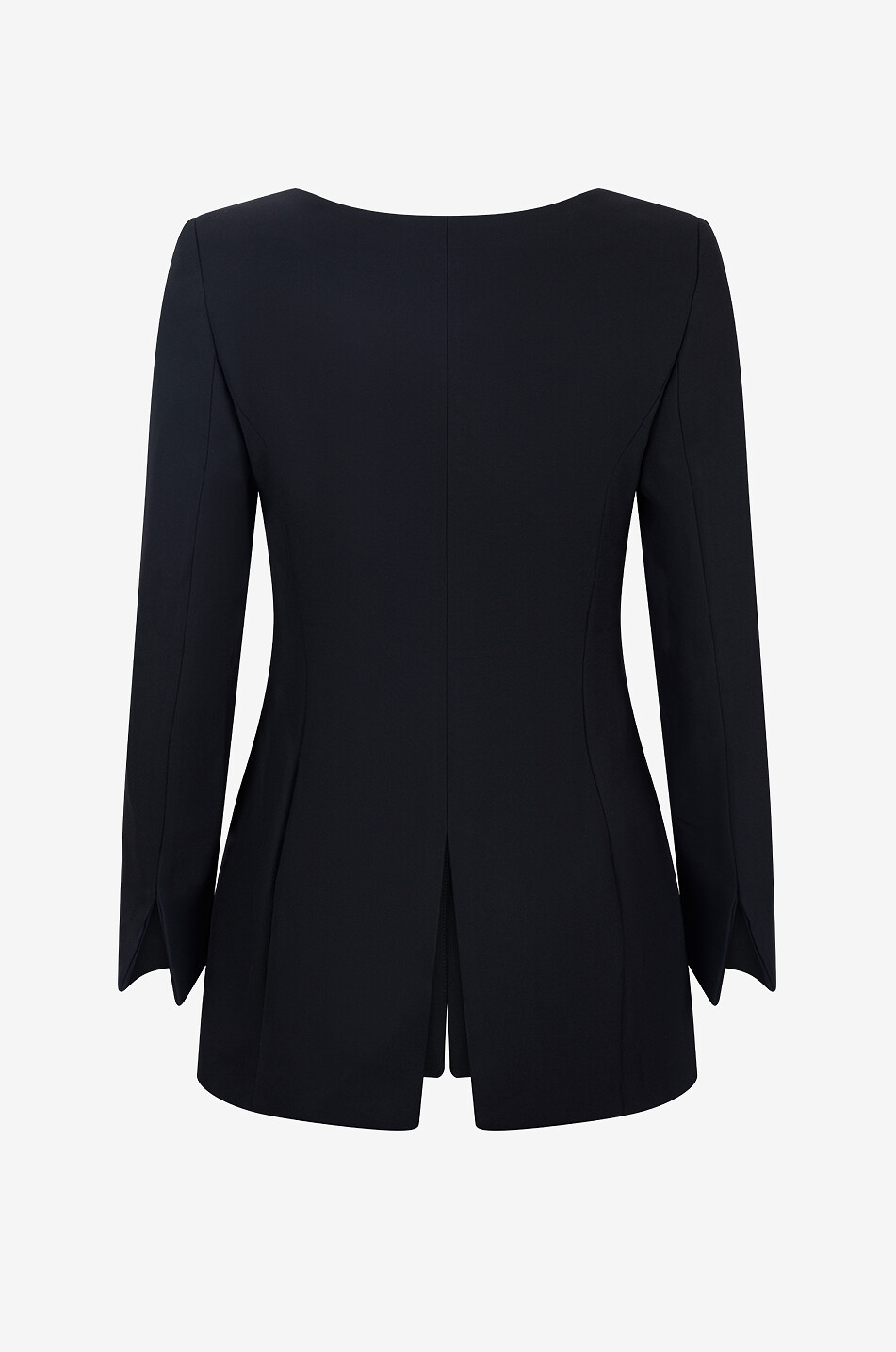 DESTREE Claude Textured lightweight tailored square-neck jacket Women BLACK 2
