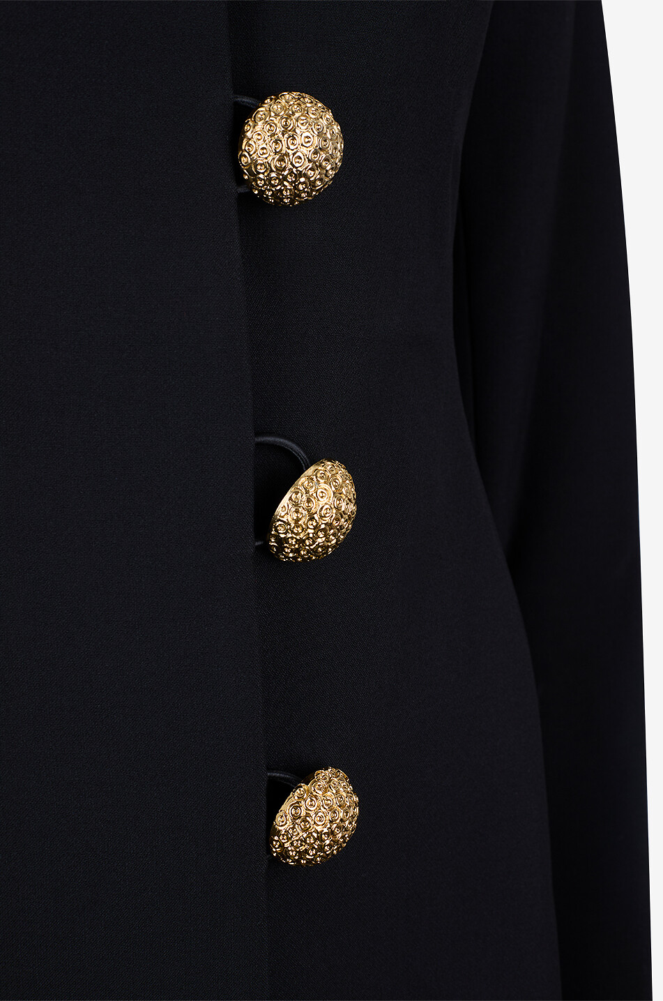 DESTREE Claude Textured lightweight tailored square-neck jacket Women BLACK 3