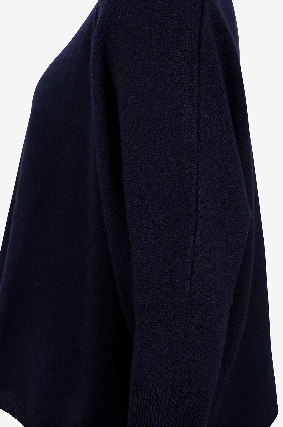 KUJTEN Minie cashmere V-neck oversized jumper Women DARK BLUE 3