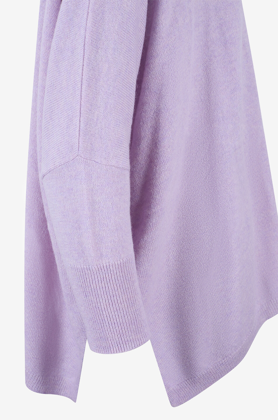 KUJTEN Minie cashmere V-neck oversized jumper Women LIGHT PURPLE 3