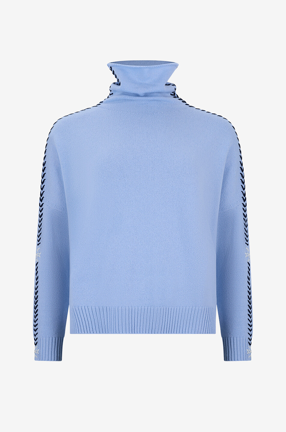 Thea Snow oversized cashmere roll-neck jumper