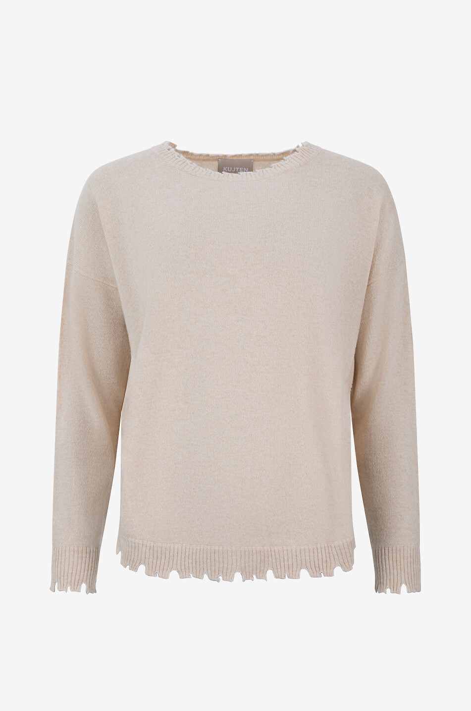 KUJTEN Mela cashmere roundneck pullover Women BEIGE 1