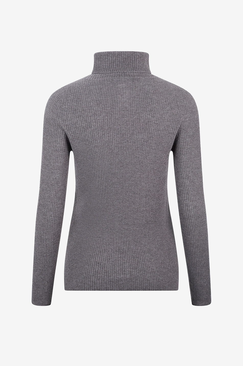 FABIANA FILIPPI Ribbed virgin wool and silk roll-neck jumper Women BROWN 2