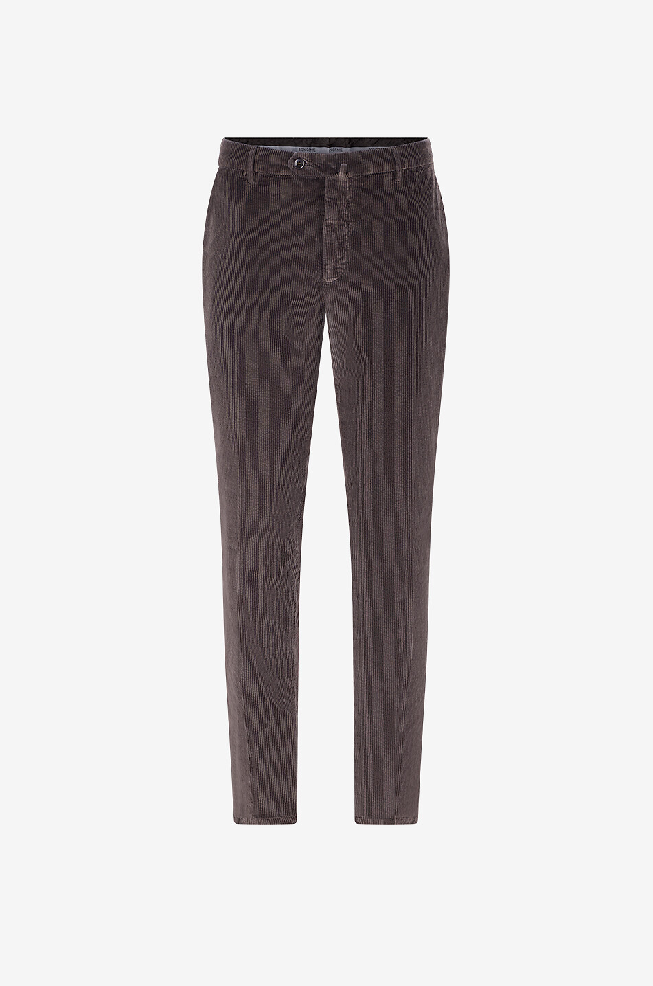 BONGENIE Cotton corduroy straight-leg trousers Men DARK BROWN 1