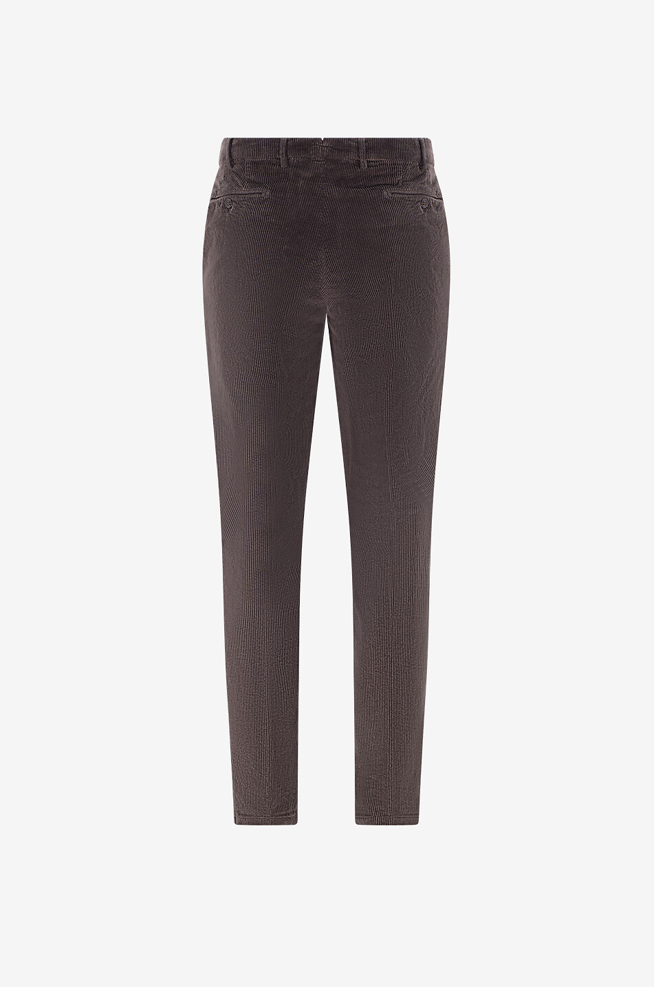 BONGENIE Cotton corduroy straight-leg trousers Men DARK BROWN 2