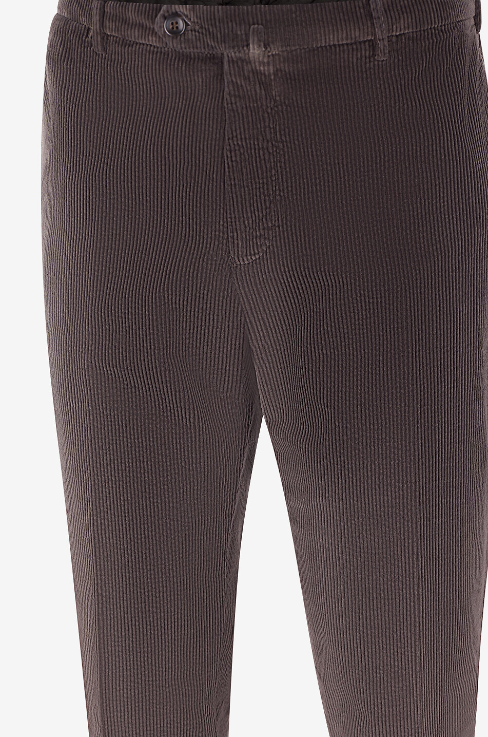 BONGENIE Cotton corduroy straight-leg trousers Men DARK BROWN 3