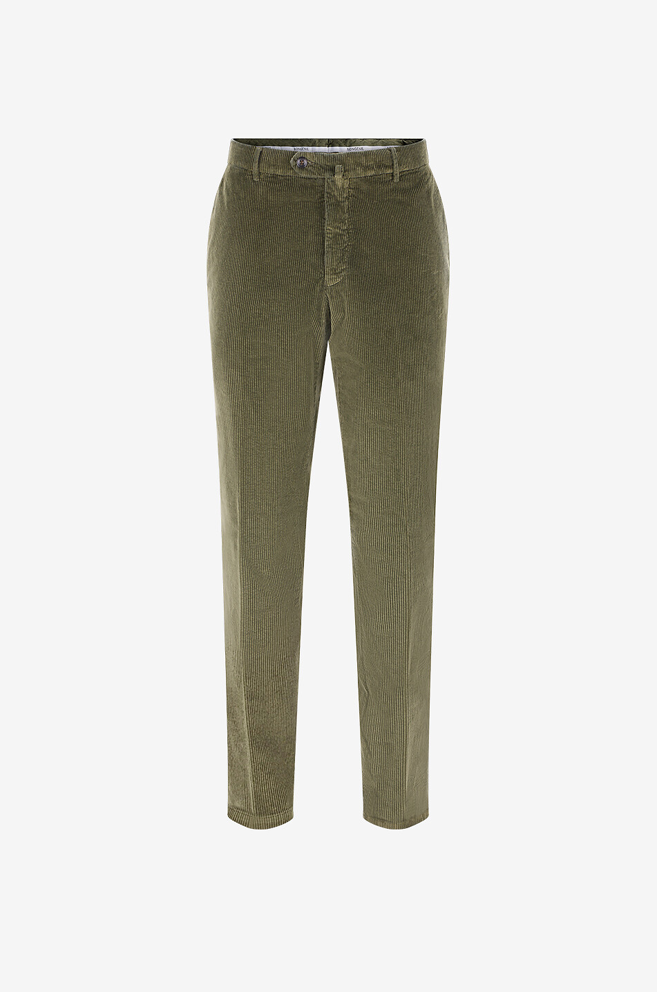 Cotton corduroy straight-leg trousers